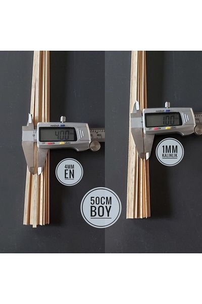 Özdemir Mobilya Ayous Wooden Model Streamer 4mmx1mmx500mm 10pcs