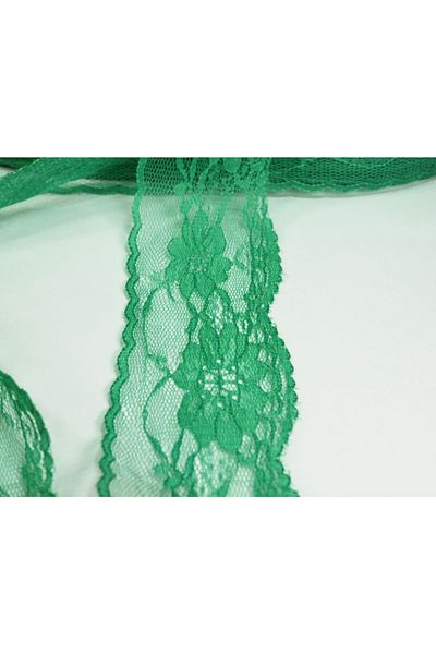 tuhafiyecimiz Green Lace 5 Meter