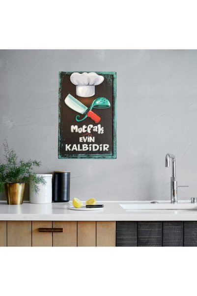 Filemo tasarım Mutfak 3d Kabartmalı Pano Tablo-20x30 Cm.