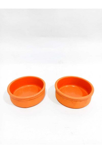 çamur Casserole Container Rice Pudding, Suffle Container Deep Plate 2 Pieces