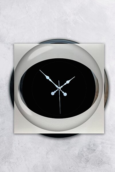 AİB STORE Ρολόι τοίχου 40 εκ. Μαύρο Μεταλλικό Νεαρό Κορίτσι