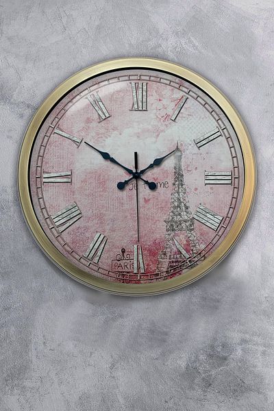Kasva Concept 40 cm Antique Metal Paris Wall Clock