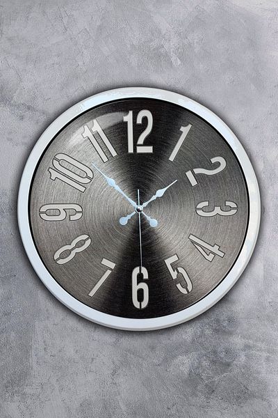 Kasva Concept Gift 40 cm White Metal New Wall Clock