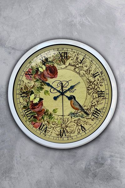 Kasva Concept Gift 40 cm White Metal Paris Wall Clock
