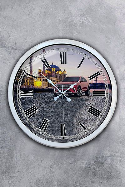Kasva Concept Gift 40 cm White Metal Home Wall Clock