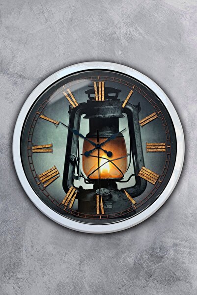 Platin Saat هدية ساعة حائط معدنية بيضاء مقاس 40 سم