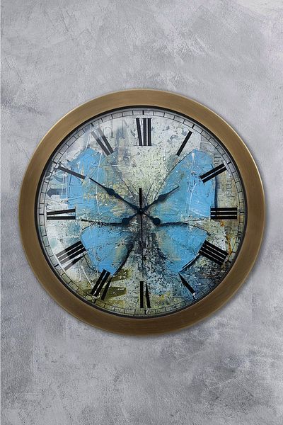 Kasva Concept Gift 36 cm Antique Metal 1 Day Wall Clock