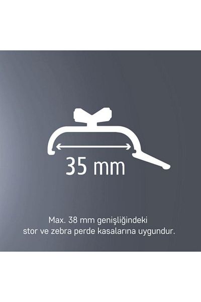 GrossAVM Corniş Roller Blinds Mounting Apparatus 35 Mm 10 Pieces