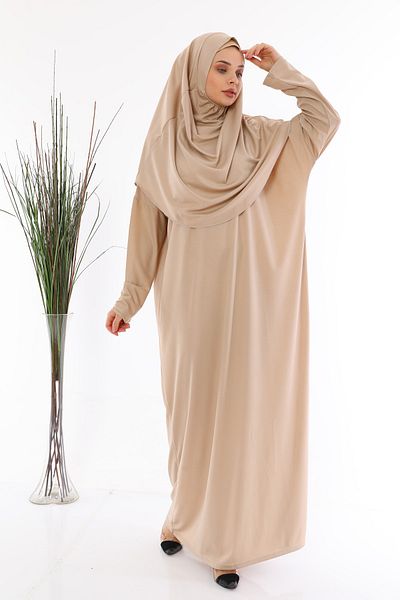 medipek Εύκολο να φορεθεί One Piece Prayer Dress Mink