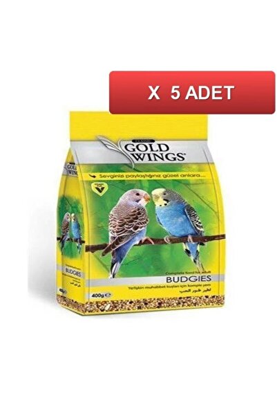 Gold Wings Classic Muhabbet Kuşu Yemi 400 Gr (5 Paket)