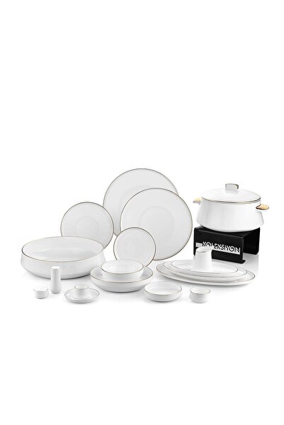 Koleksiyon Sufi Yemek Seti 132 Parça Platin