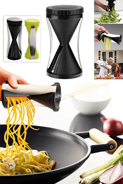 Sebzeleri Spagetti Doğrama Aparatı - Spiral Havuç Kabak Salatalık Açacağı