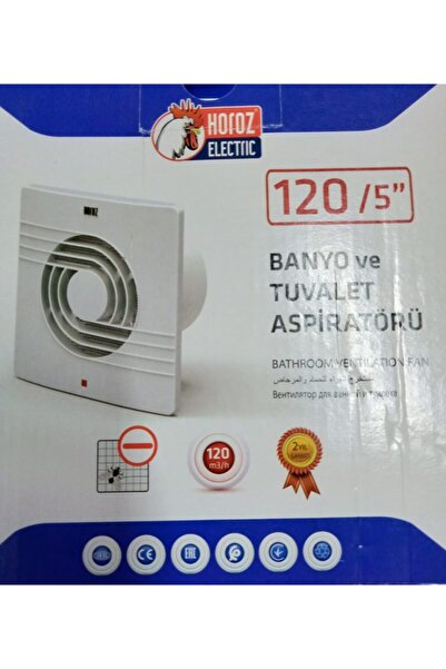 Horoz Elektrik Banyo Ve Tuvalet Aspiratörü 120m3/h
