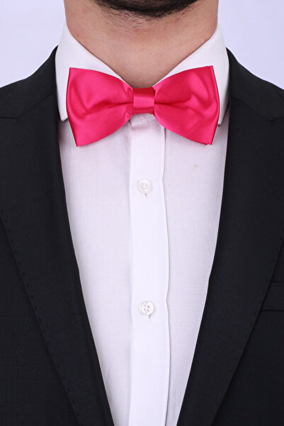 La Pescara Fuchsia Satin Bow Tie SP25