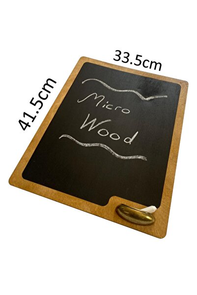 MicroWood Kara Tahta Dekoratif Yazı Tahtası