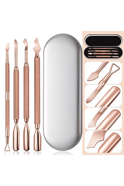 BEAUTY BOX COSMETIC Luxury Kronk Set Stainless Steel Double Sided Manicure & Pedicure Medical Nail Care