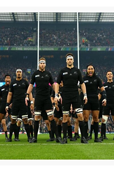 Universal Poster decorativ din lemn cu pictură All Blacks