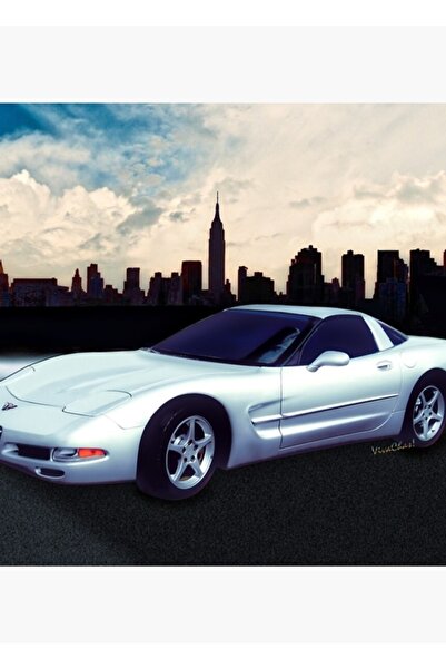 Universal Poster decorativ din lemn Corvette C-5 1997-2004