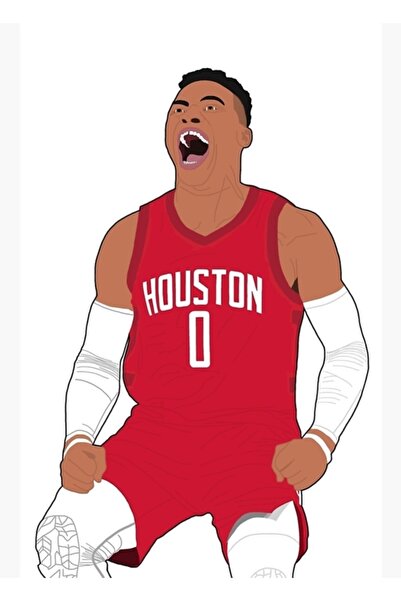 Universal Διακοσμητική ξύλινη αφίσα Russell Westbrook Houston