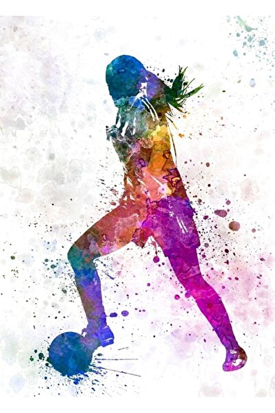 Universal Σιλουέτα ποδοσφαιριστή που παίζει ποδόσφαιρο Κορίτσι που παίζει ποδ...