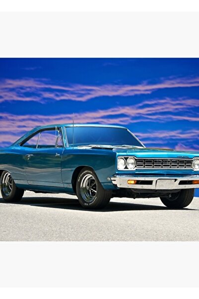 Universal 1968 Plymouth Roadrunner Ξύλινη Διακοσμητική Αφίσα Τέχνης