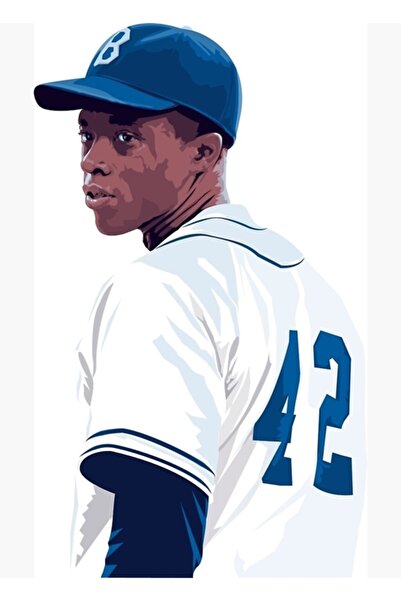 Universal Τσάντγουικ Μπόουσμαν ως Τζάκι Ρόμπινσον Ξύλινη διακοσμητική αφίσα ζ...