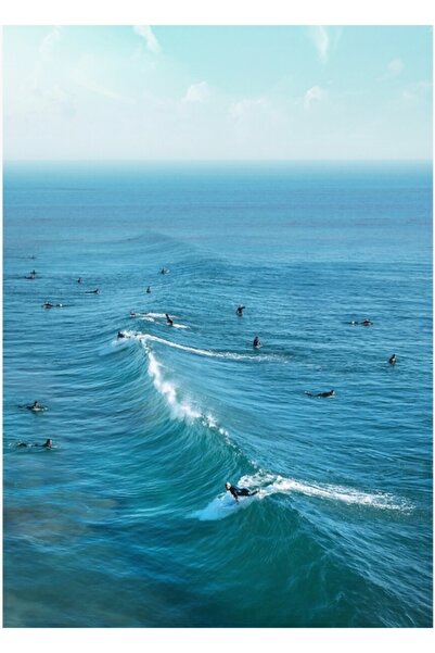 Universal Διακοσμητική ξύλινη αφίσα ζωγραφικής τέχνης Huntington Beach