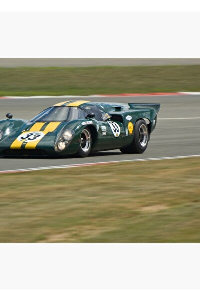 Universal Lola T70 Mk3b (Minshaw/Stretton) Ξύλινη Αφίσα Τέχνης Διακοσμητική
