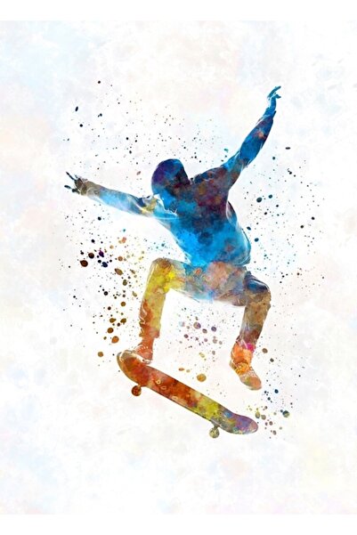 Universal Adam Kaykay 01 Ακουαρέλα Ξύλινη Αφίσα Διακοσμητική