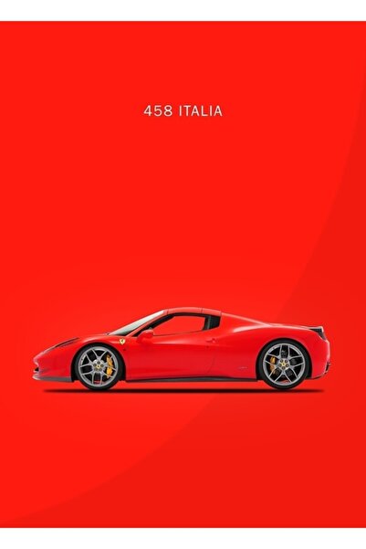 Universal 458 Italia Ξύλινη Αφίσα Τέχνης Διακοσμητική