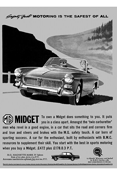 Universal Mg Midget Πίνακας Ξύλινη Αφίσα Διακοσμητική