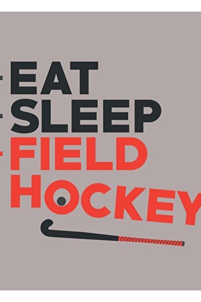 Universal Τραπέζι με θέμα το Eat Sleep Hockey on Grass Sports Design, Ξύλινη ...
