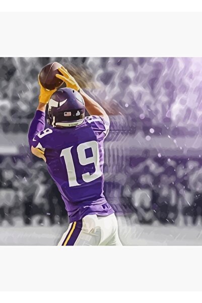 Universal Άνταμ Θίελεν Μινεσότα Βίκινγκς Εικονογραφικός Πίνακας Ζωγραφικής Ξύ...