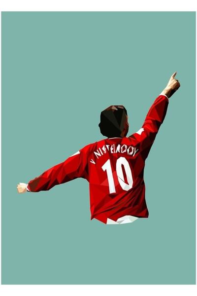 Universal Ruud Van Nistelrooy Tablo Ahşap Poster Dekoratif
