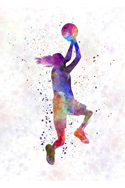 Universal Νεαρή Γυναίκα Καλαθοσφαιρίστρια 05 Ξύλινη Διακοσμητική Αφίσα