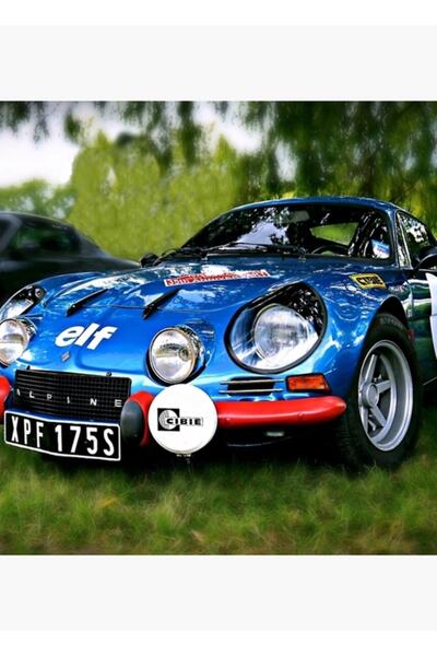 Universal Διακοσμητική Ξύλινη Αφίσα Πίνακα Alpine A110 "berlinette"