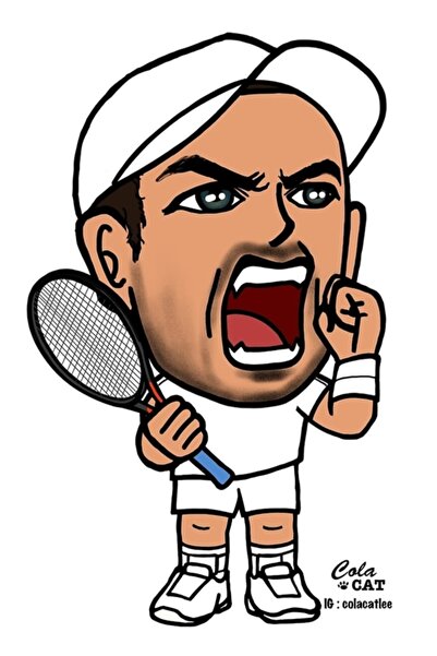 Universal Andy Murray (fără nume) Tablou Poster din lemn decorativ