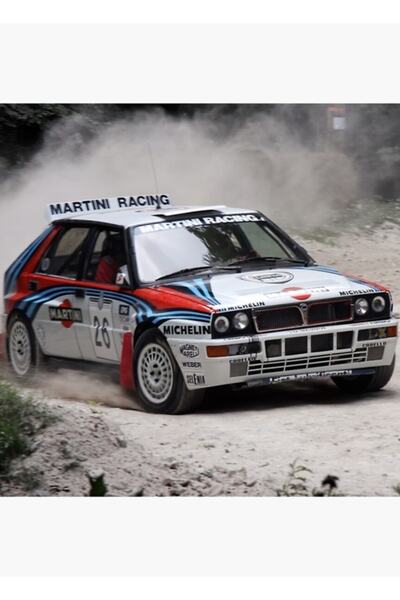 Universal Lancia Delta Integrale Ξύλινη Διακοσμητική Αφίσα Τοίχου