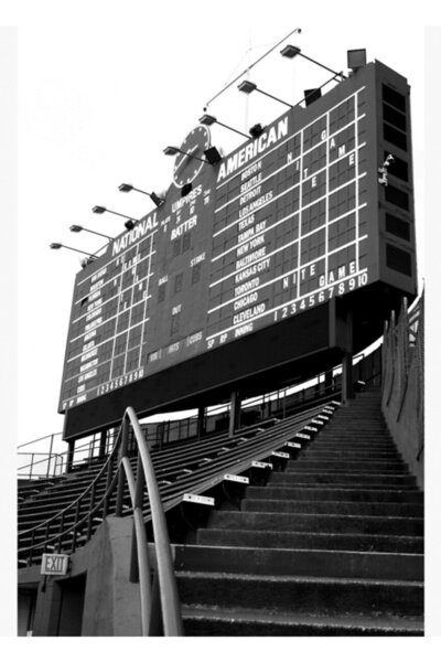 Universal Poster decorativ din lemn Chicago Tablo