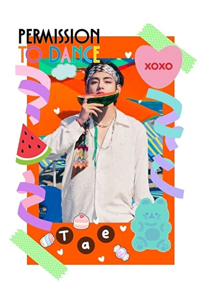 Universal Taehyung Ptd Ξύλινη διακοσμητική αφίσα με φωτογραφική κάρτα και εικ...