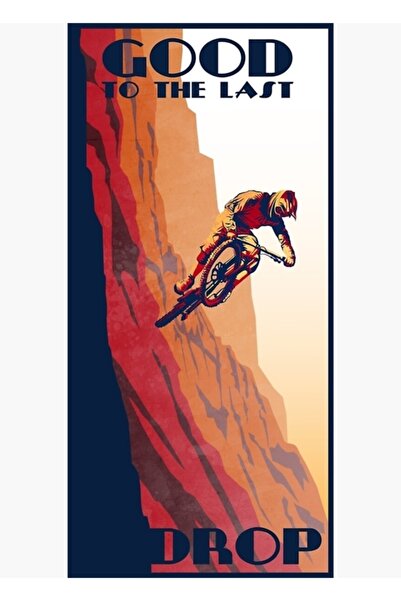 Universal Αφίσα ρετρό στυλ για ποδήλατο βουνού: "Καλό μέχρι την τελευταία στα...