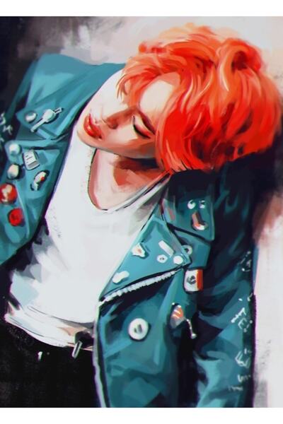 Universal Κοκκινομάλλη Τζίμιν Ξύλινη Αφίσα Ζωγραφικής Διακοσμητική Ξύλινη Αφί...