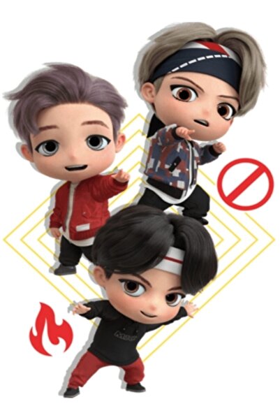 Universal Χαριτωμένο ξύλινο διακοσμητικό αφίσα με εικόνα των Minik Tan Bangta...