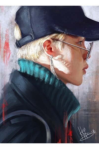 Universal Jimin Tablo Ξύλινη Διακοσμητική Αφίσα Κωδικός5698