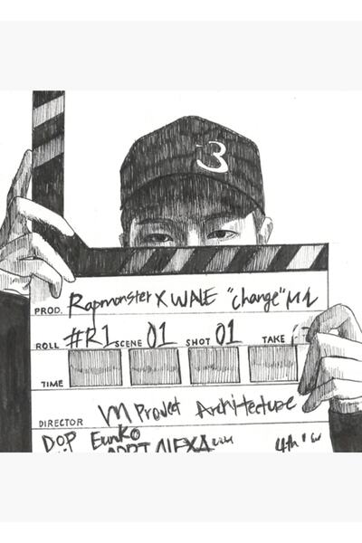 Universal Rapmonster X Wale Ξύλινη Διακοσμητική Αφίσα Πίνακα Κωδικός3104