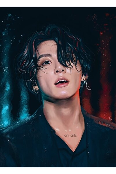 Universal Βαμπίρ Jungkook Ξύλινη Διακοσμητική Αφίσα Ζωγραφικής Κωδικός3515