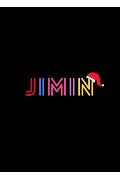 Universal Jimin Dinamit Επιτραπέζια Ξύλινη Αφίσα Καλά Χριστούγεννα Διακοσμητι...