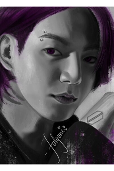 Universal Ξύλινη διακοσμητική αφίσα με εικόνα του Jungkook, Κωδικός 3199