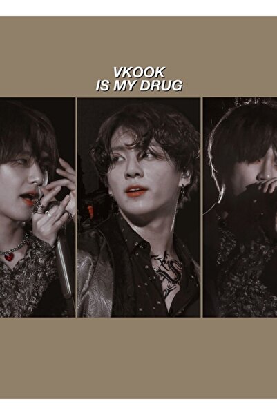 Universal Taekook Is My Medicine Ξύλινη Διακοσμητική Αφίσα Τοίχου Κωδικός2626