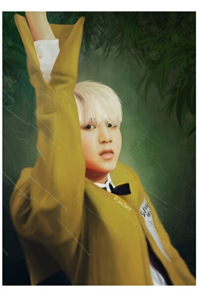 Universal Yoongi - Ξύλινη Διακοσμητική Αφίσα Τροπικού Τραπεζιού Διακοσμητική ...